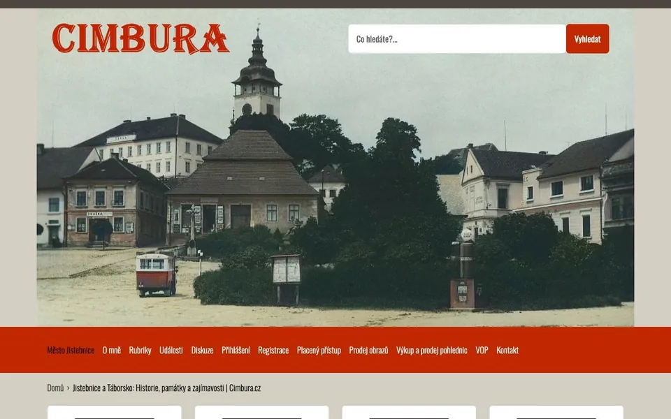 Náhled webu cimbura.cz