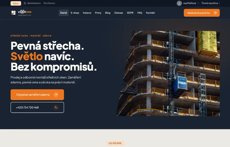 Šablona Střešní okna