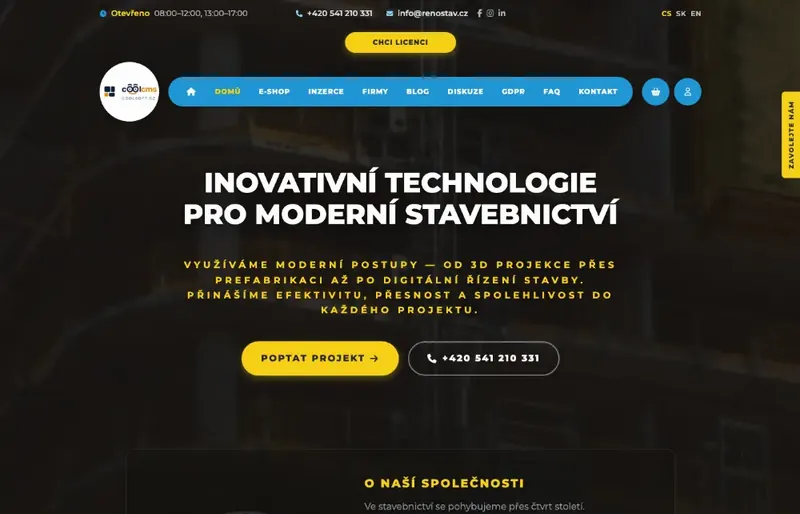 Šablona Servisní firma